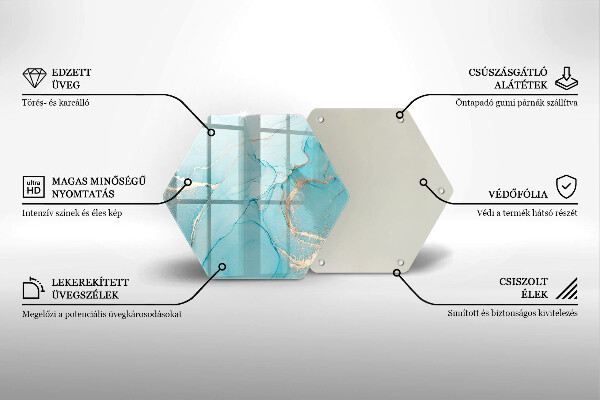 Tocător sticlă Abstracția pietrei