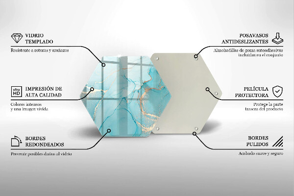 Tocător sticlă Abstracția pietrei