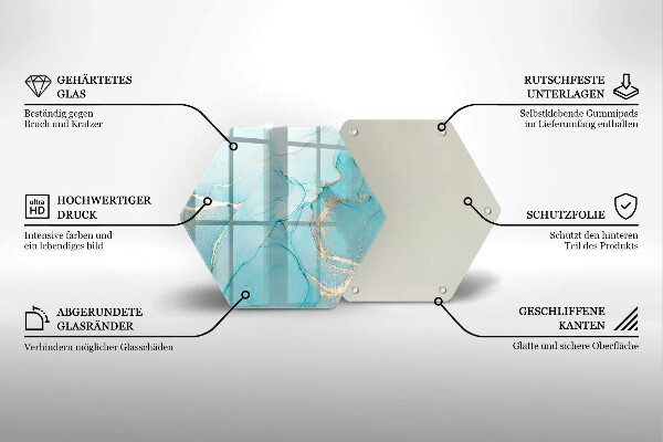 Tocător sticlă Abstracția pietrei