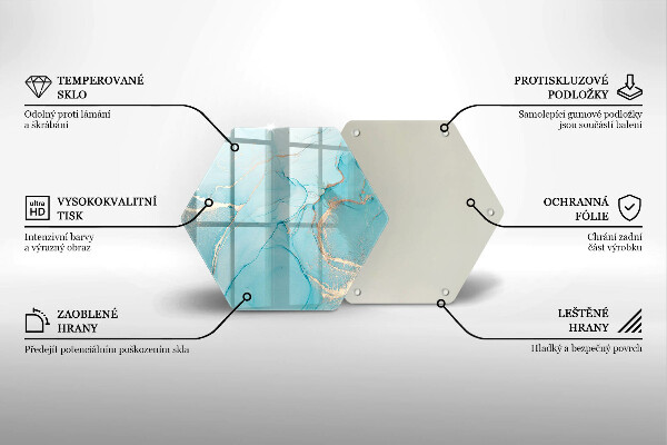 Tocător sticlă Abstracția pietrei