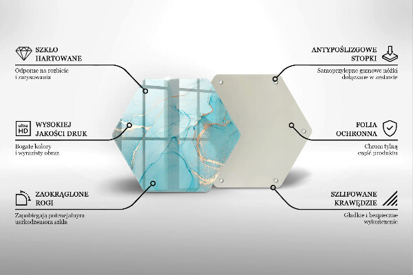Tocător sticlă Abstracția pietrei