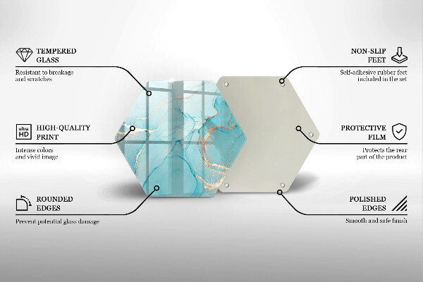 Tocător sticlă Abstracția pietrei