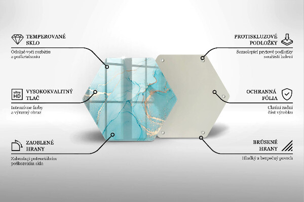 Tocător sticlă Abstracția pietrei