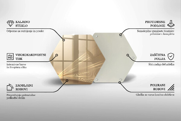 Tocător sticlă Abstracția modernă