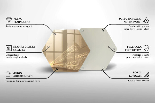 Tocător sticlă Abstracția modernă