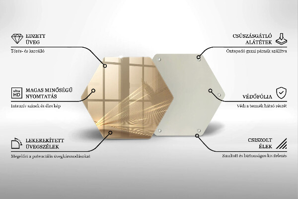 Tocător sticlă Abstracția modernă