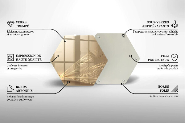 Tocător sticlă Abstracția modernă