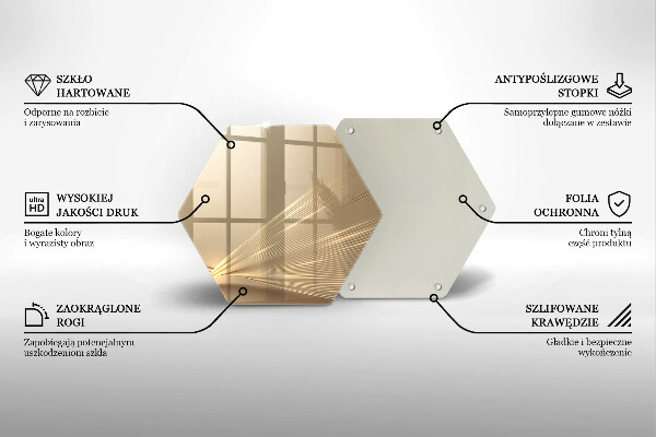 Tocător sticlă Abstracția modernă