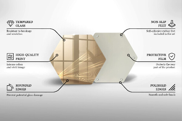 Tocător sticlă Abstracția modernă
