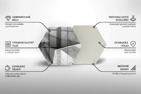 Tocător sticlă Abstracție concretă