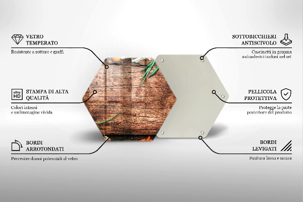 Tocător sticlă Tabla de bucatarie din lemn