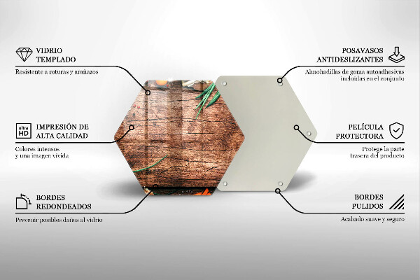 Tocător sticlă Tabla de bucatarie din lemn