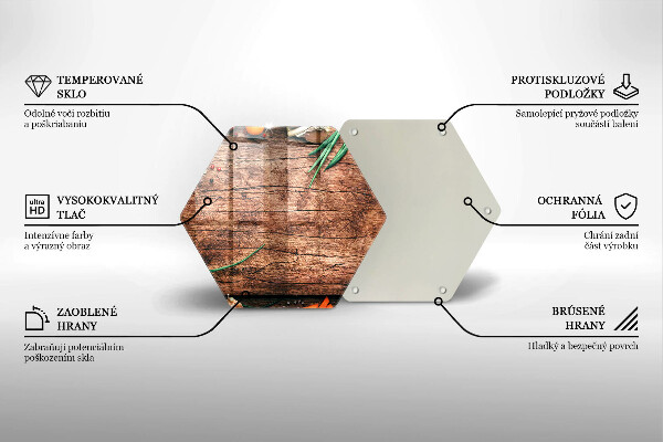 Tocător sticlă Tabla de bucatarie din lemn