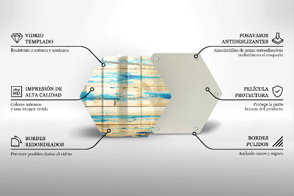 Tocător de bucătărie Scânduri retro din lemn