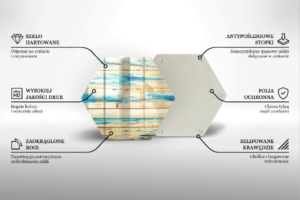 Tocător de bucătărie Scânduri retro din lemn