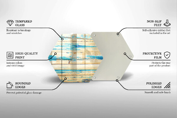 Tocător de bucătărie Scânduri retro din lemn