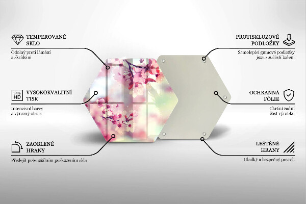 Tocător de bucătărie Natură flori de măr