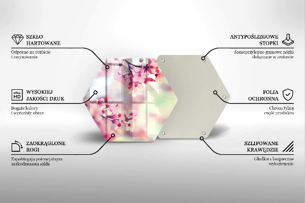 Tocător de bucătărie Natură flori de măr