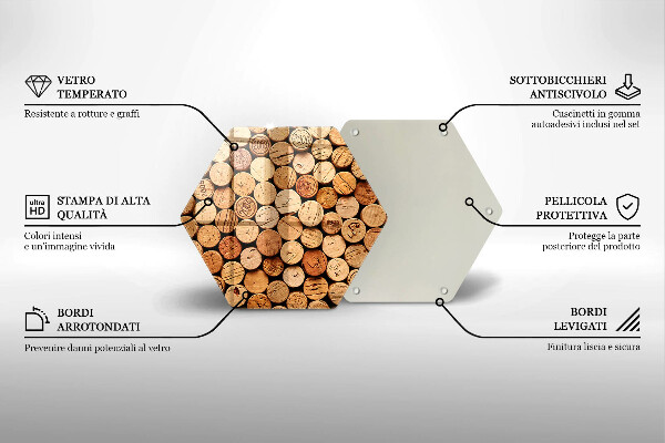 Tocător de bucătărie Model pentru dopuri de vin