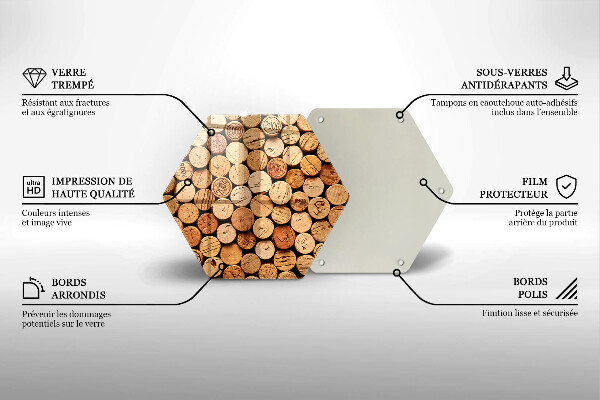 Tocător de bucătărie Model pentru dopuri de vin