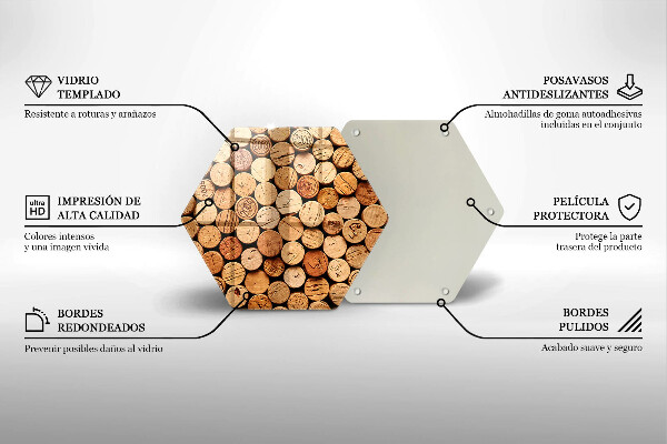 Tocător de bucătărie Model pentru dopuri de vin