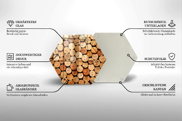 Tocător de bucătărie Model pentru dopuri de vin