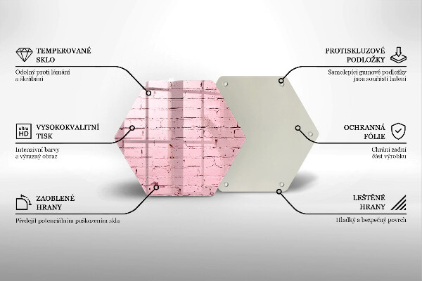 Tocător de bucătărie Perete de cărămidă pastel