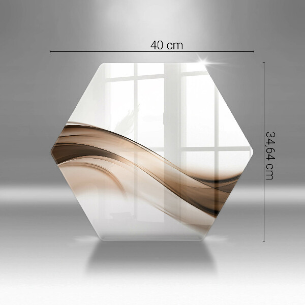 Tocător de bucătărie Linii maro abstracte