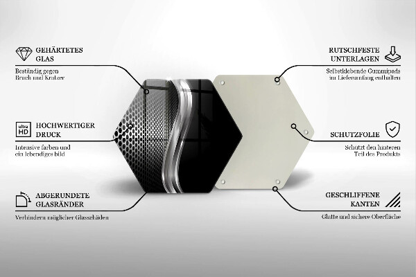 Tocător sticlă Structura metalica