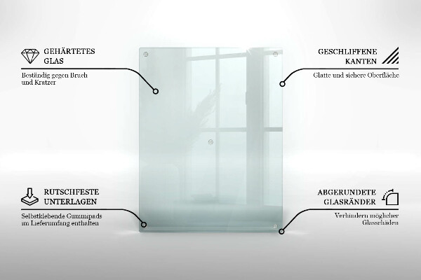 Tocător din sticlă transparente 2x40x52 cm