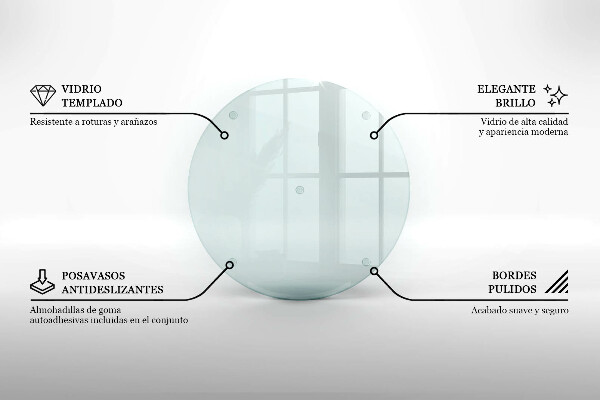 Tocător sticlă transparente 30 cm