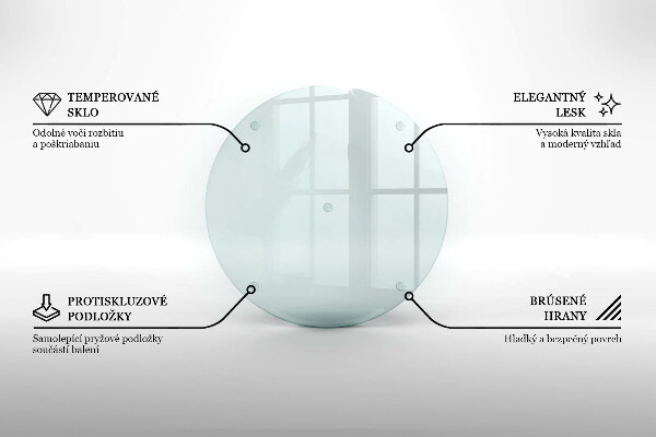 Tocător sticlă transparente 30 cm