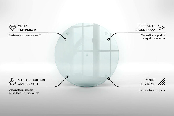 Tocător sticlă transparente 40 cm