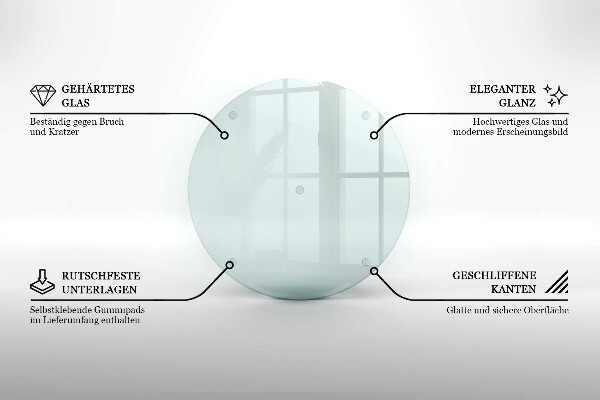 Tocător sticlă transparente 40 cm