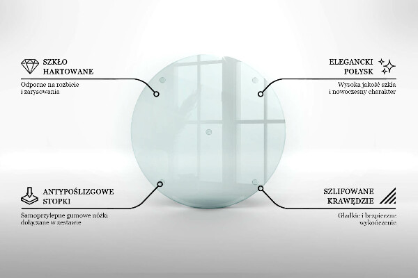 Tocător sticlă transparente 40 cm