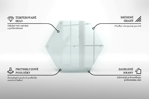 Tocător sticlă transparente 40 cm