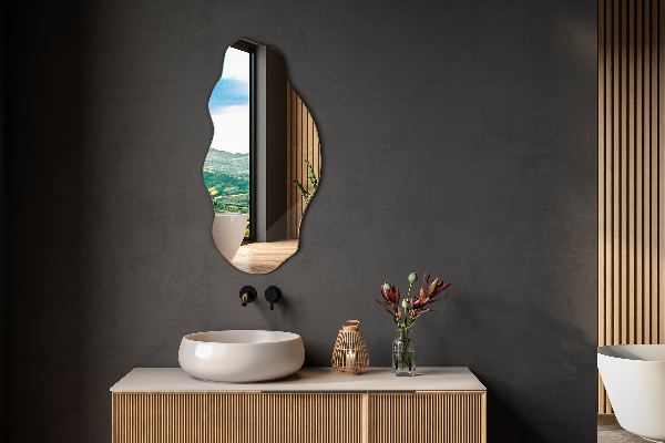 Oglinda forma neregulata pata 45x90