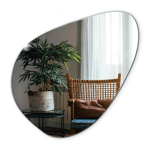 Oglindă organică suspendată modernă decorativă 68x67 cm