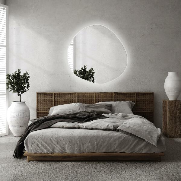 Oglinda forma neregulata led 97x96 cm