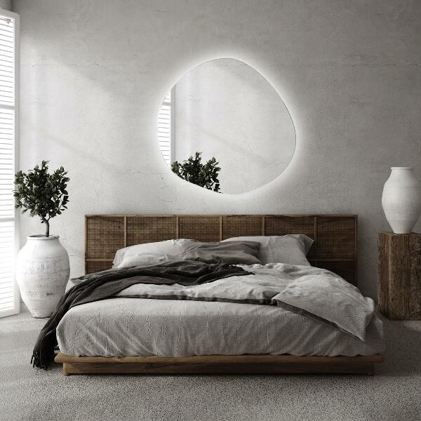 Oglinda forma neregulata led 97x96 cm