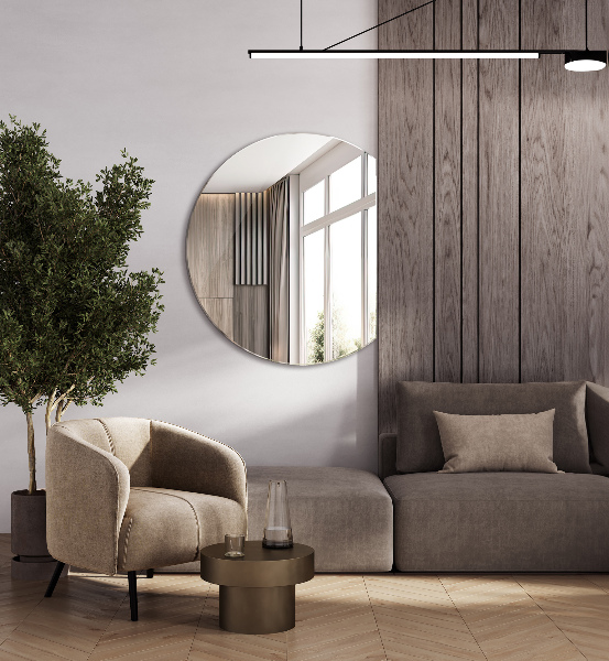 Oglindă cu cerc trunchiat decorativ 70x80 cm