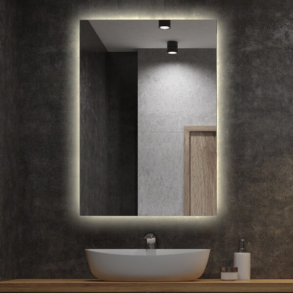 Oglinda dreptunghiulara pentru baie cu led 70x50 cm