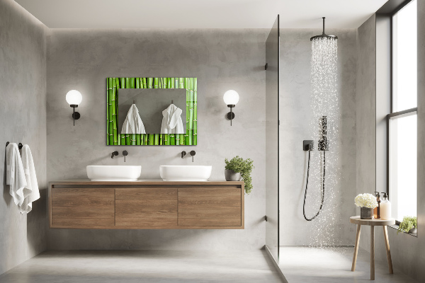 Decor oglinda Marmură onix albastră