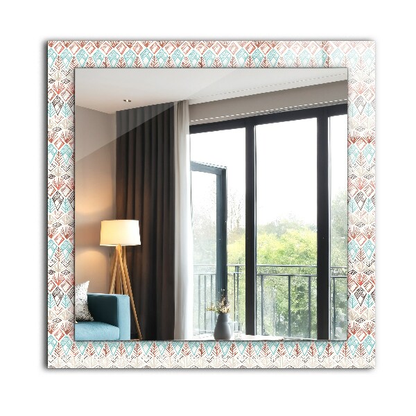 Oglinda cu decor Desen geometric colorat