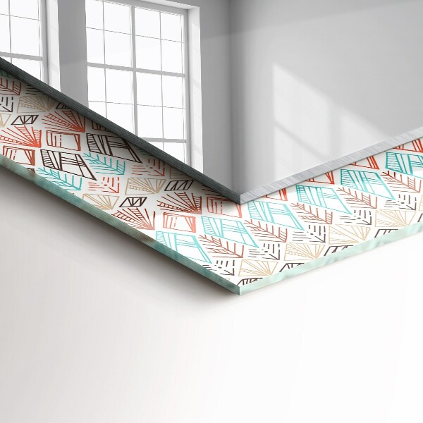 Oglinda cu decor Desen geometric colorat