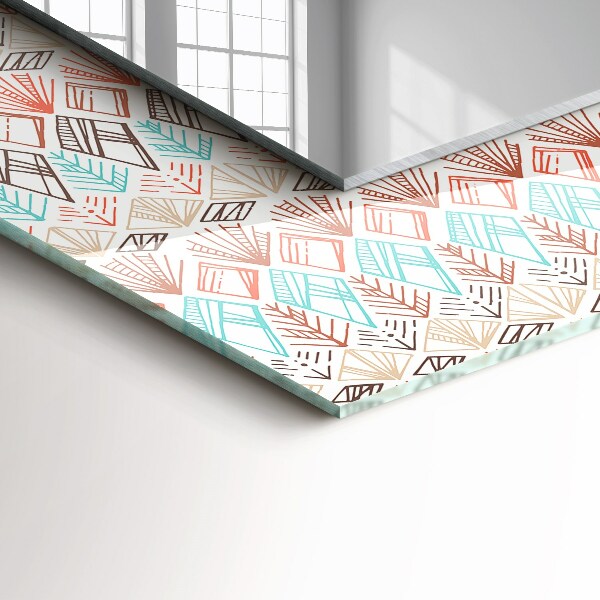 Oglinda cu decor Desen geometric colorat