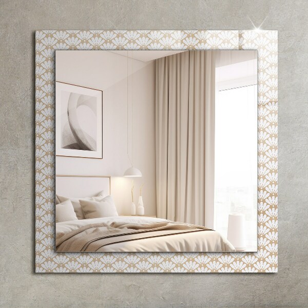 Decor oglinda Floare cu model geometric