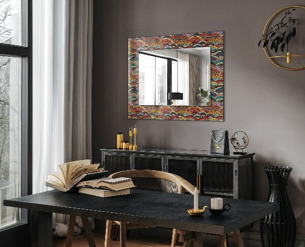 Oglinda perete decorativa Arce colorate Valuri