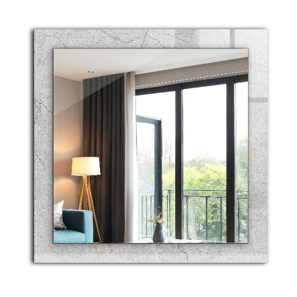 Oglinda cu decor Suprafață de beton crăpată