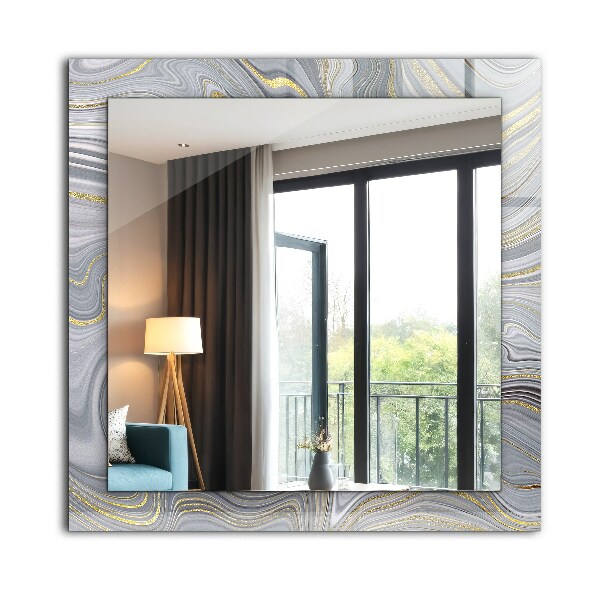 Decor oglinda Motive abstracte din marmură